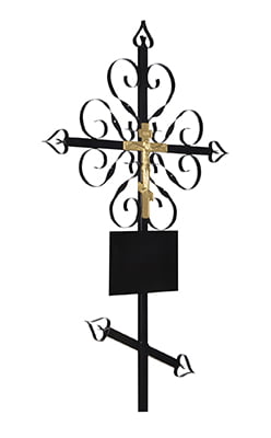 Крест металлический №02