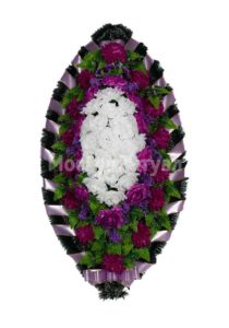 Венок ритуальный на похороны серия «заказной» №31
